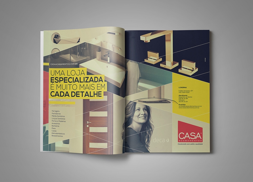 Anuncio Revista Casa Acabamentos Anuncio Marcelo Baldi Branding Designer